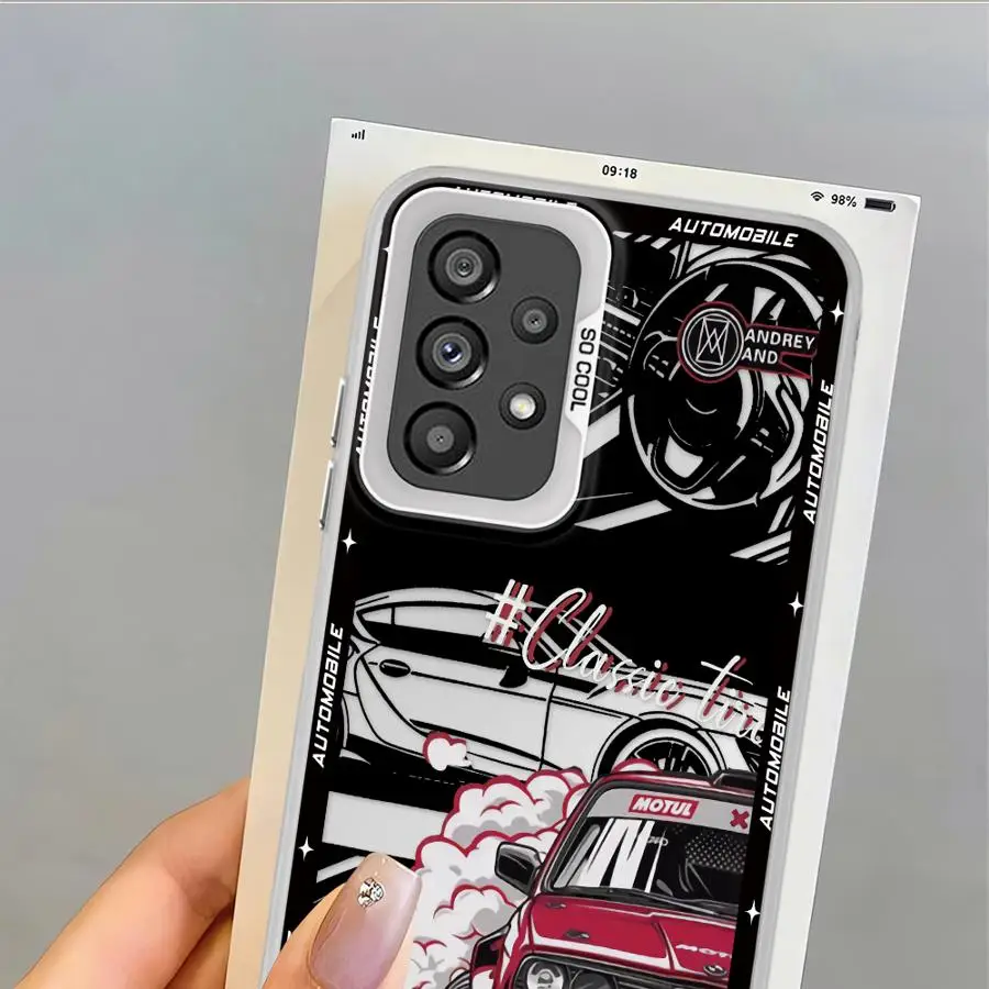 Funda de coches deportivos japoneses para Samsung Galaxy A12 A16 A02 A13 A20s A15 A04e A03 A11 A06 A14 A50 funda trasera para teléfono - imagen 4