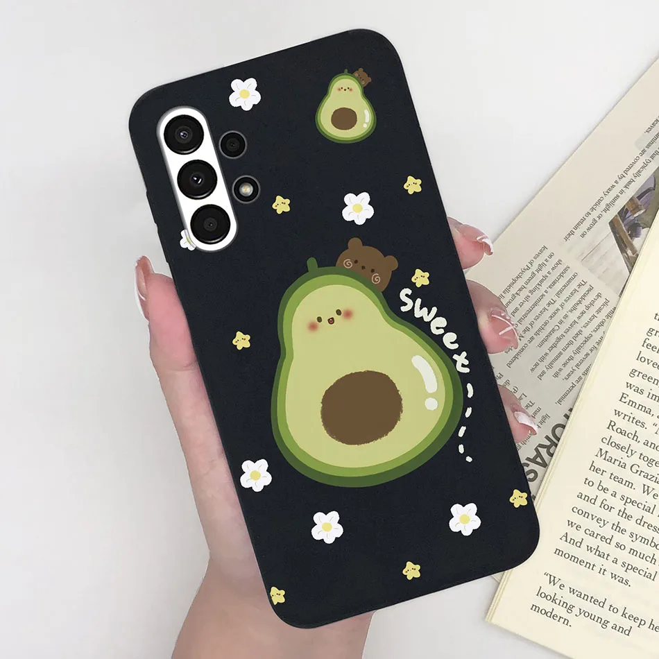 Funda de teléfono de moda para Samsung Galaxy A13 4G, funda trasera de silicona suave con dibujos animados para niñas dulces para Samsung Galaxy A 13, Capa de parachoques - imagen 5