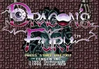Tarjeta de juego MD Dragons Fury de 16 bits para Sega Mega Drive para sistema Genesis