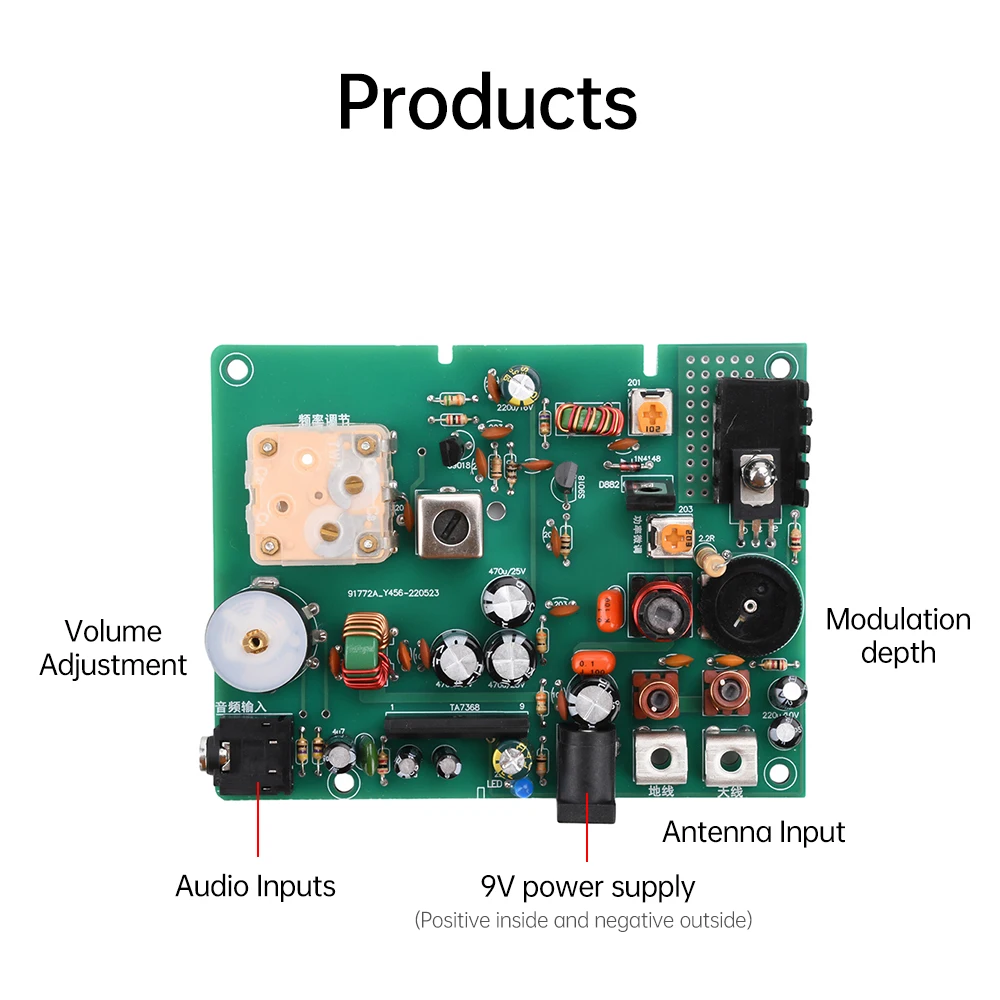 Transmisor de onda media Transmisor AM Experimental Transmisor de modulación de amplitud 530-1600KHZ Radio de cristal Depuración de estudiantes - imagen 5