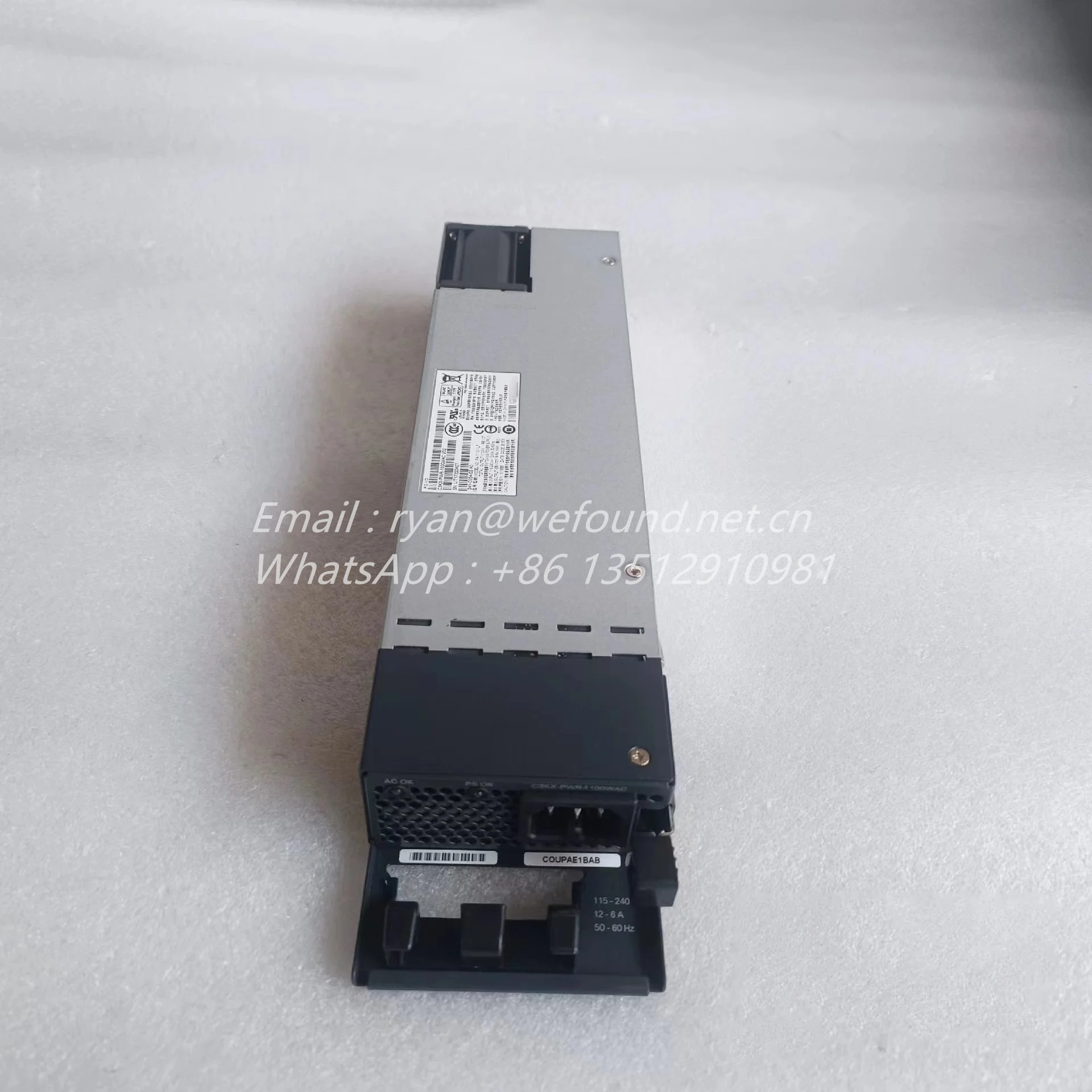 C3KX-PWR-1100WAC para interruptores Cisco, fuentes de alimentación duplicadas - imagen 4