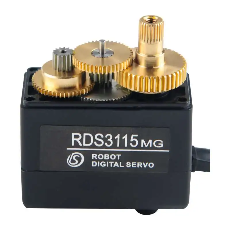 1/2/4 Uds RDS3115 15KG Robot Servo Digital 180/270 °   Servomotor de engranaje de Metal de eje de doble eje para brazo robótico de avión de barco de coche RC - imagen 4