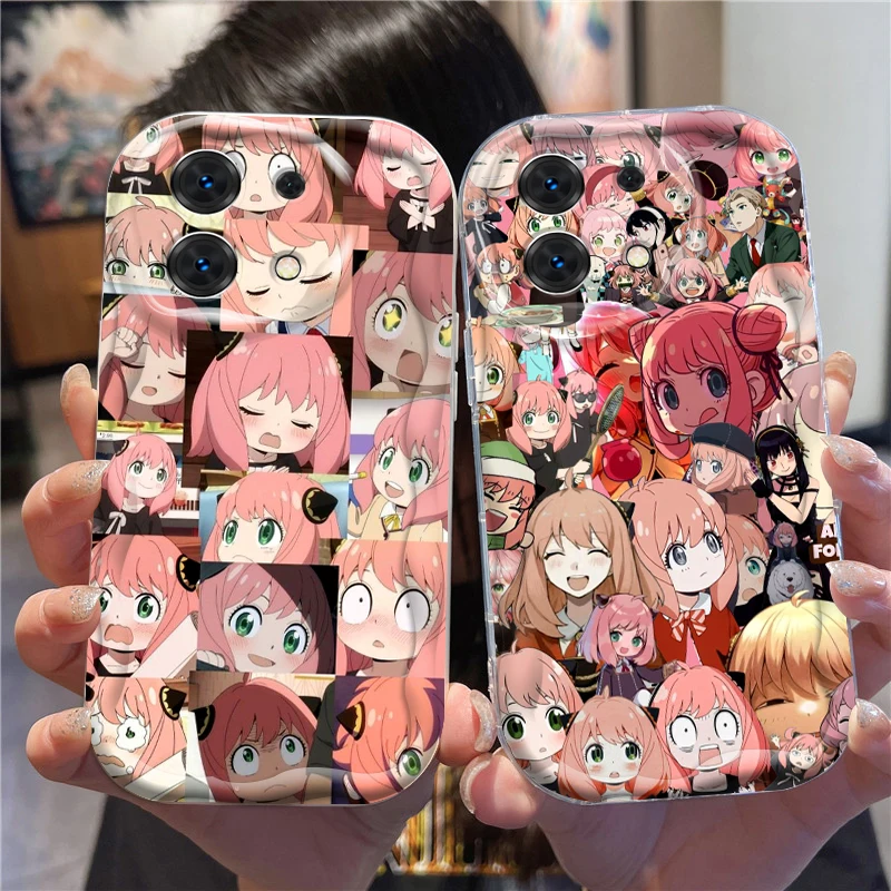 SPY X FAMILY Anime Cartoon Art para Xiaomi Redmi Note 13 12 12S 11S 11 10 9 8 10A 9C 9T Pro Plus 5G Wave Oil Cover
