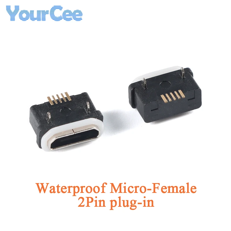 Conector Micro USB de 5 pines, enchufe hembra, puerto USB tipo B, 21 modelos, conector DIP SMD para conector de teléfono, 10 Uds. - imagen 2