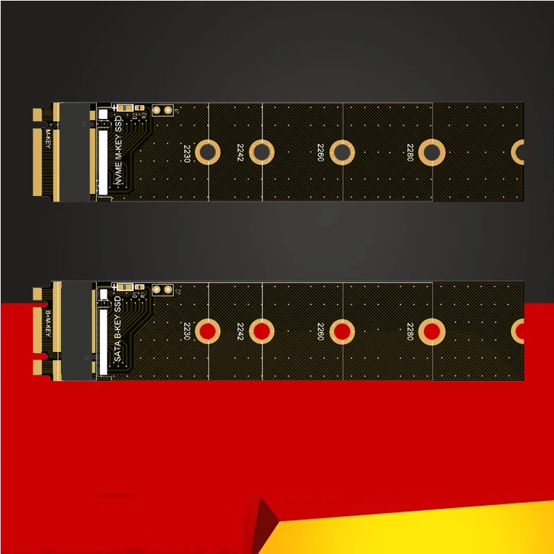 Adaptador SATA M.2 PCIE NVME M2, convertidor de tarjeta de expansión de prueba, compatible con 2230, 2242, 2260, 2280 M.2 SSD