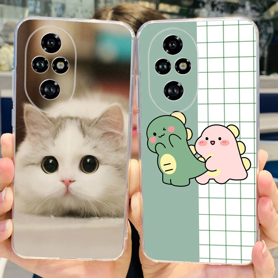 Para Honor 200 Pro funda ELP-AN00 nueva moda cubierta pintada fundas de teléfono de silicona transparente para Honor 200 Lite Honor200 Pro Fundas suaves - imagen 2