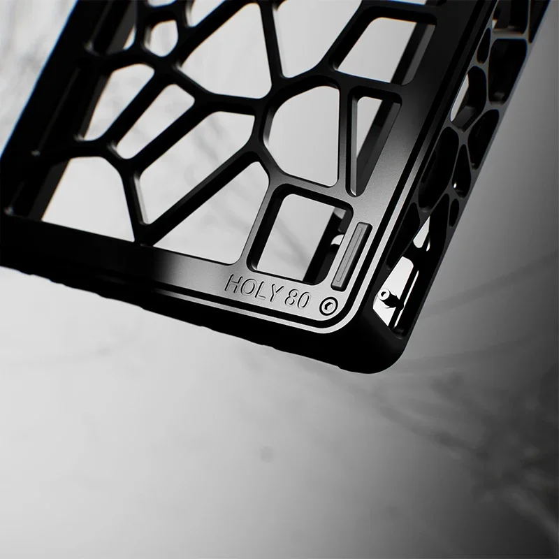 KBDfans-carcasa de teclado Holy80, Wooting personalizado 80HE, teclado mecánico, accesorios para PC, carcasa hueca, modificación del eje magnético - imagen 3