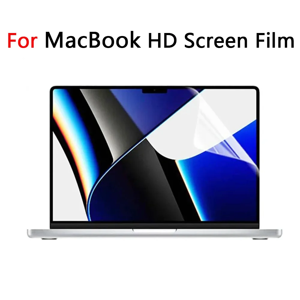 Protector de pantalla HD para MacBook Pro 14 M1 M2 Pro Max Air 13 15 16 película suave transparente para ordenador portátil