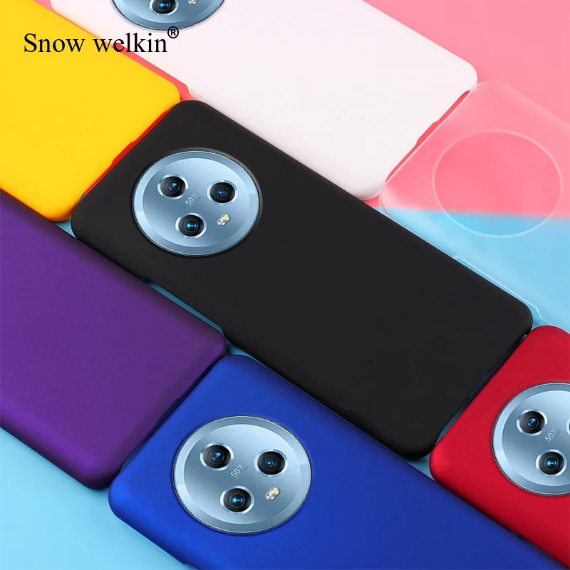 Funda de plástico duro para Honor Magic5 Pro, carcasa trasera mate de goma de lujo, multicolor, Ultimate - imagen 2