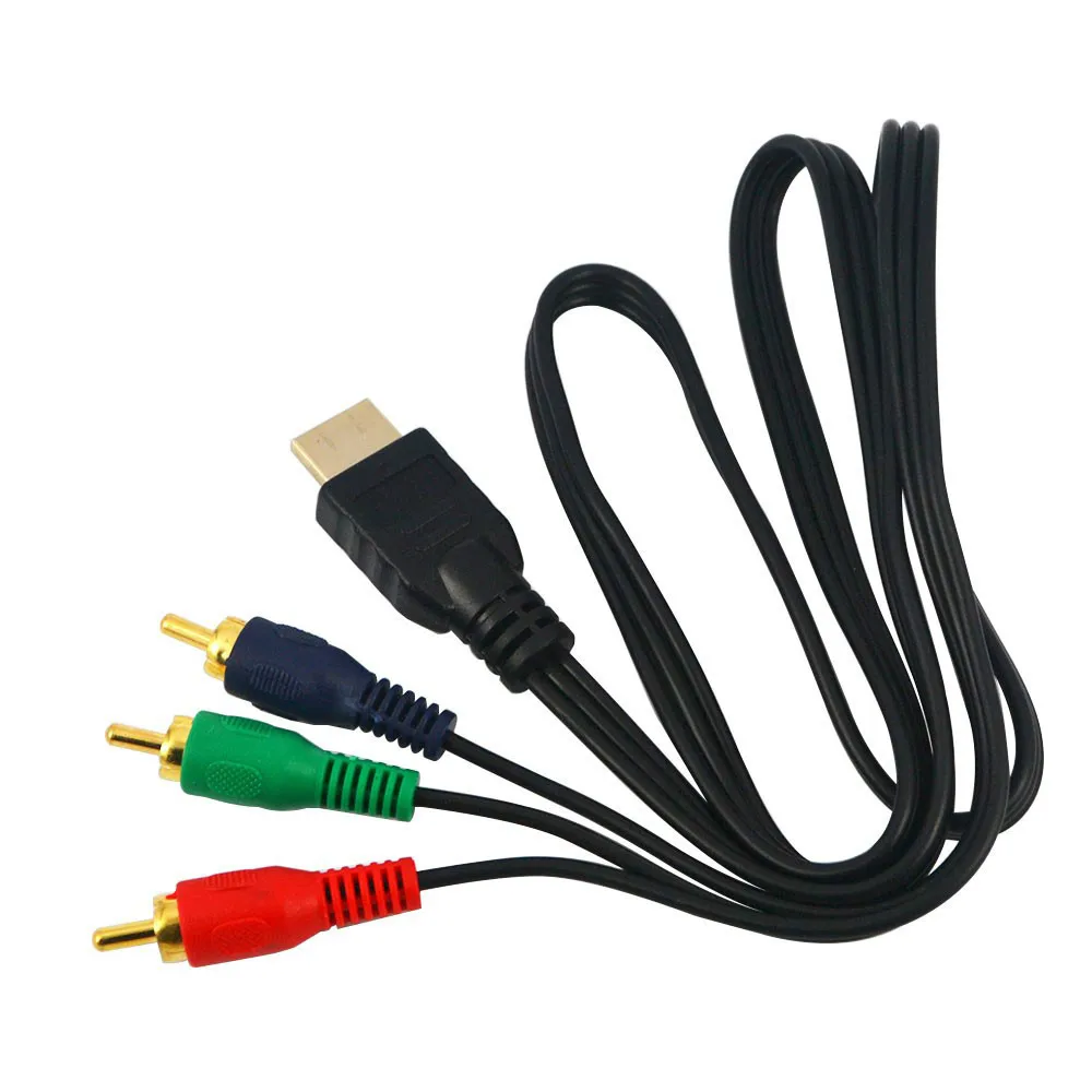 Cable HDMI 1080P compatible con 3 RCA, adaptador macho HDMI, Cable de Audio y Video para DVD, HDTV a 3RCA, 1M