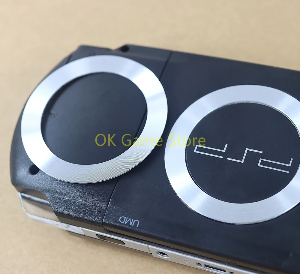 Reemplazo de pieza para PSP 1000 UMD, cubierta trasera de anillo de acero exterior, anillo de hierro, anillo de cobre decorativo, accesorios para consola de juegos, 1 ud. - imagen 5