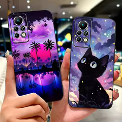 Nuevo diseño de funda de teléfono para Infinix Note 11 Pro 11S X697 X698 X663, funda trasera suave de silicona negra para Infinix Note11 11S 11Pro
