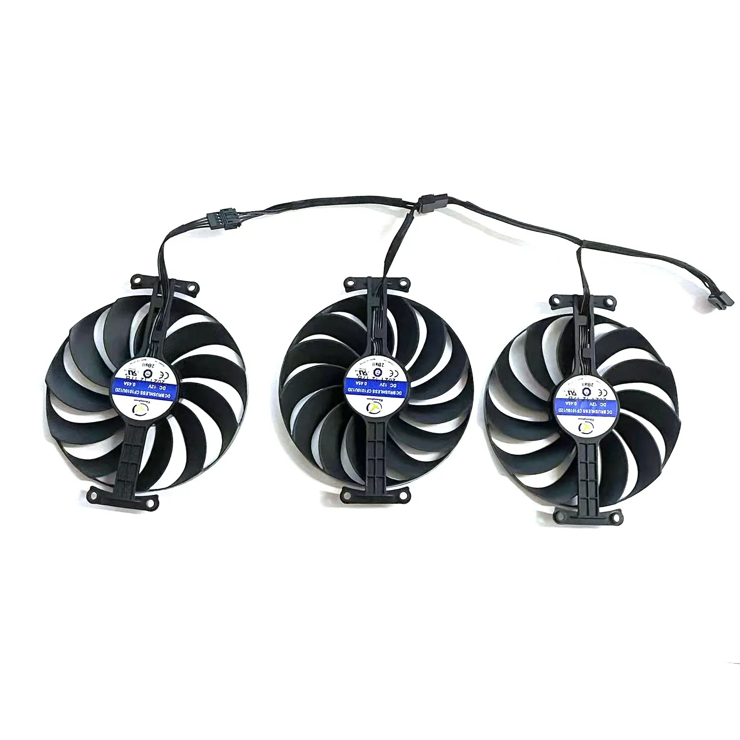 Ventilador de tarjeta gráfica CF1010U12S de 95mm, repuesto ASUS Rog Strix RTX 3060 3070 3080 Ti 3090, Enfriador de GPU para juegos, tarjeta gráfica RX 6700 - imagen 2