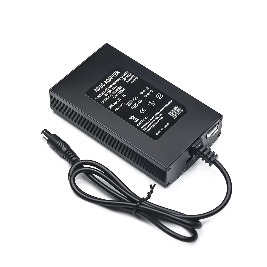 Ajustable 120W 220v 110v a 12V 15V 16V 18V 19V 20V 22V 24V cargador de coche Universal AC DC adaptador fuente de alimentación usb Notebook - imagen 4