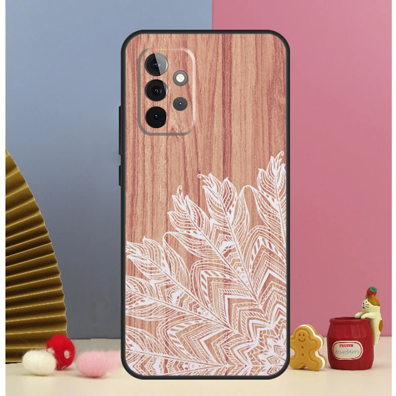 Funda Floral de madera Mandala para Samsung Galaxy A16 A26 A36 A56 A15 A17 A55 A35 A32 A52 A13 A33 A53 A14 A34 A54 A06 - imagen 5