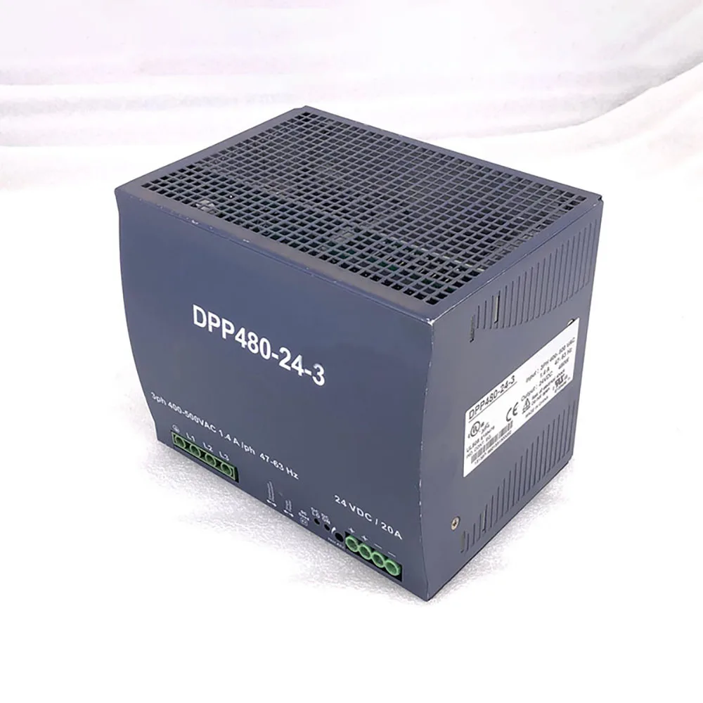 DPP480-24-3 24VDC 20A 480W Fuente de alimentación conmutada tipo carril trifásico - imagen 2