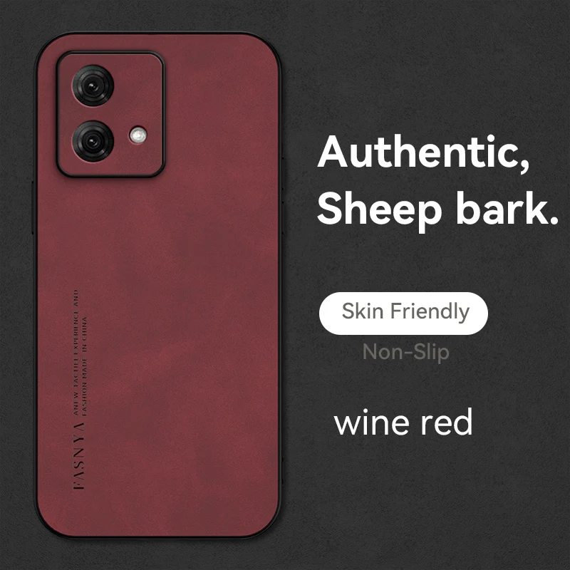 Funda de silicona de piel de oveja a la moda para Motorola Moto G86 G84 G56 G05 G15 G75 G55 G35 G34 G54 G24 Power Back Cover - imagen 2