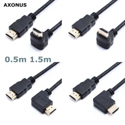 Cable HDMI macho a macho con conector acodado de 90°