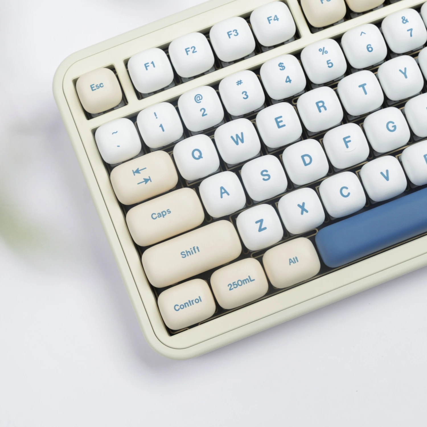 MOG-teclas Pbt Dye-Sub, juego grande de teclas, leche de soja GMK para teclado mecánico 7u Alice, diseño dividido, Wooting Hi75 personalizado