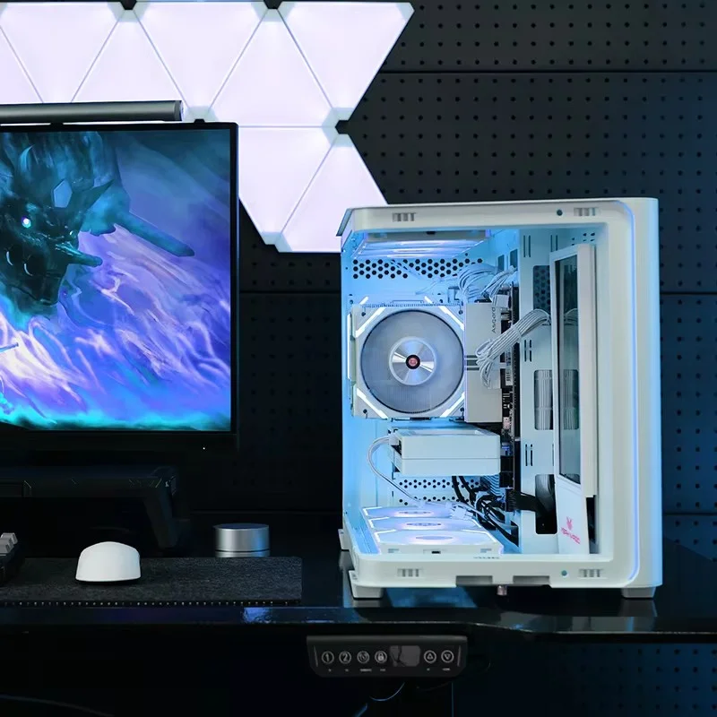 Yeah Magic BIFROST MATX-funda para PC, carcasa para ordenador de escritorio, chasis para habitación con vista al mar, carcasa para PC, tira de luz ARGB, soporte 360 refrigerado por agua - imagen 4
