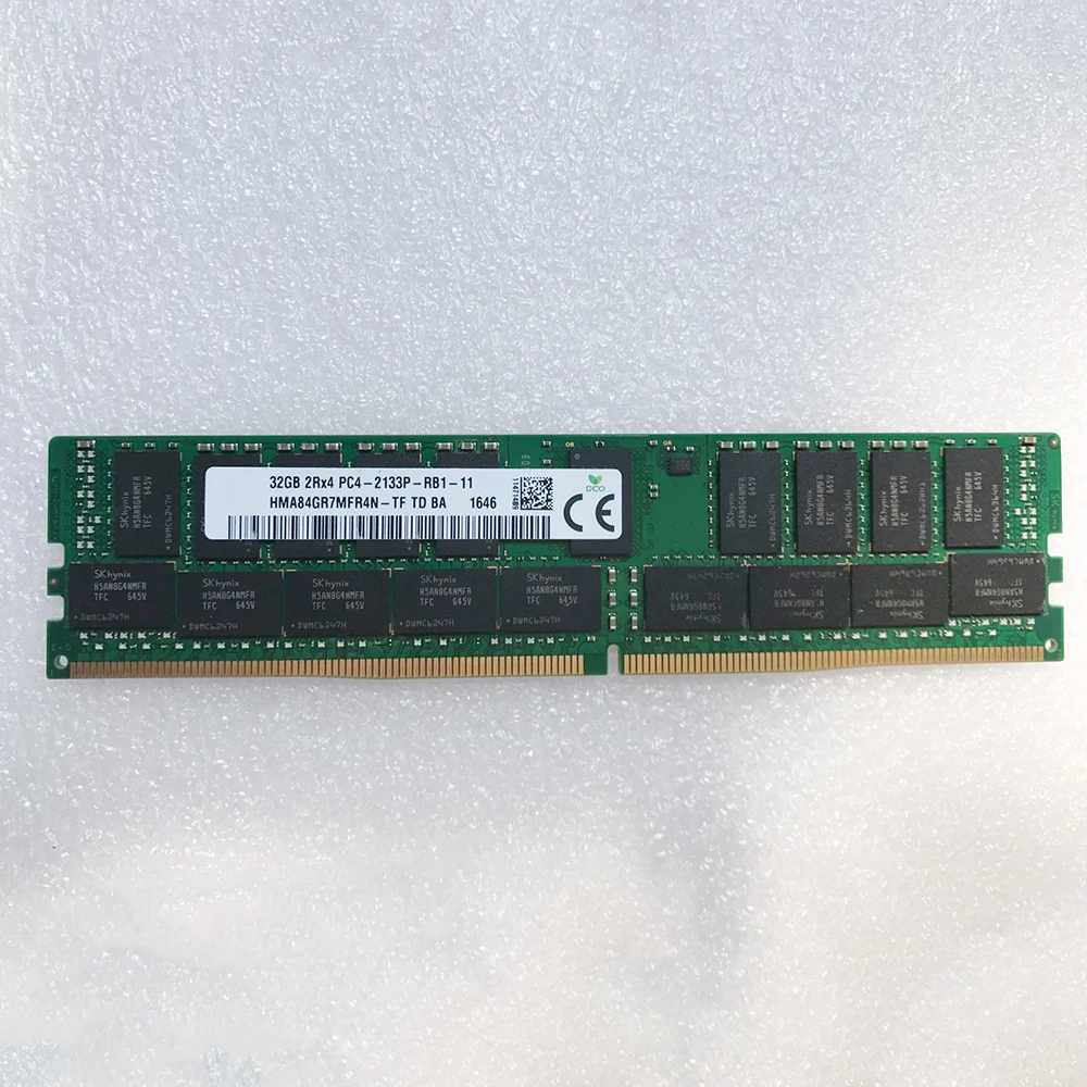 1 Uds RAM 32GB 32G 2RX4 DDR4 2133 PC4-2133P ECC REG memoria HMA84GR7MFR4N-TF - imagen 3
