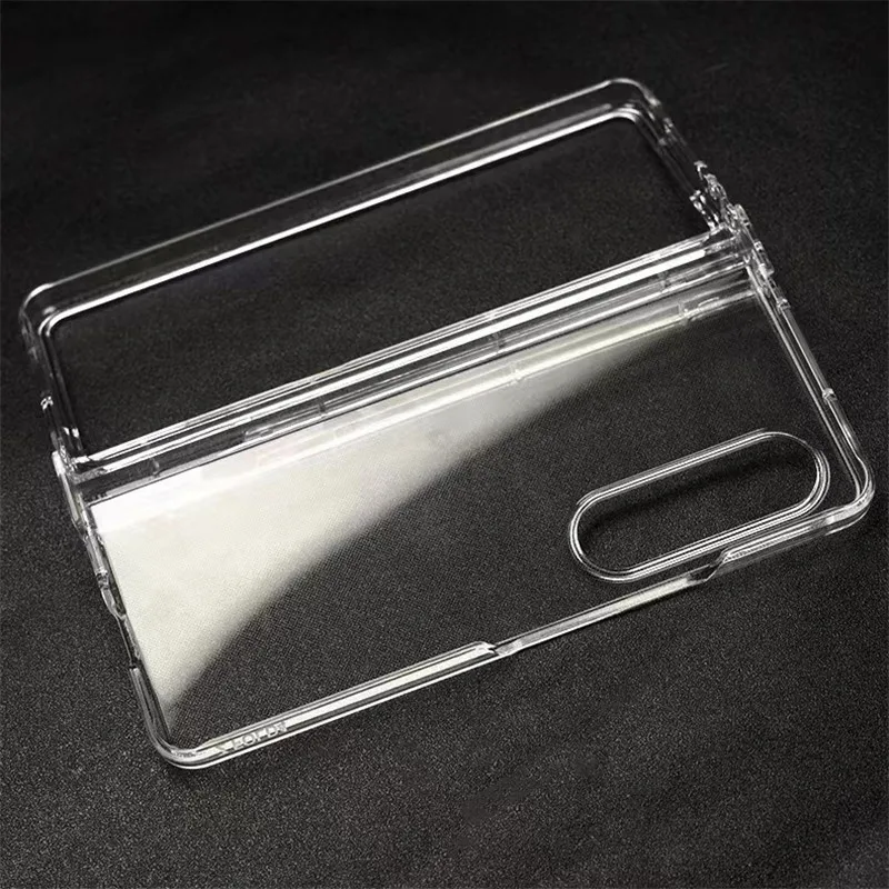 Funda rígida con ranura para bolígrafo para Samsung Galaxy Z Fold 4 Fold4 5G F936B, funda de teléfono de PC de calidad transparente para Samsung Z Fold 4 - imagen 5