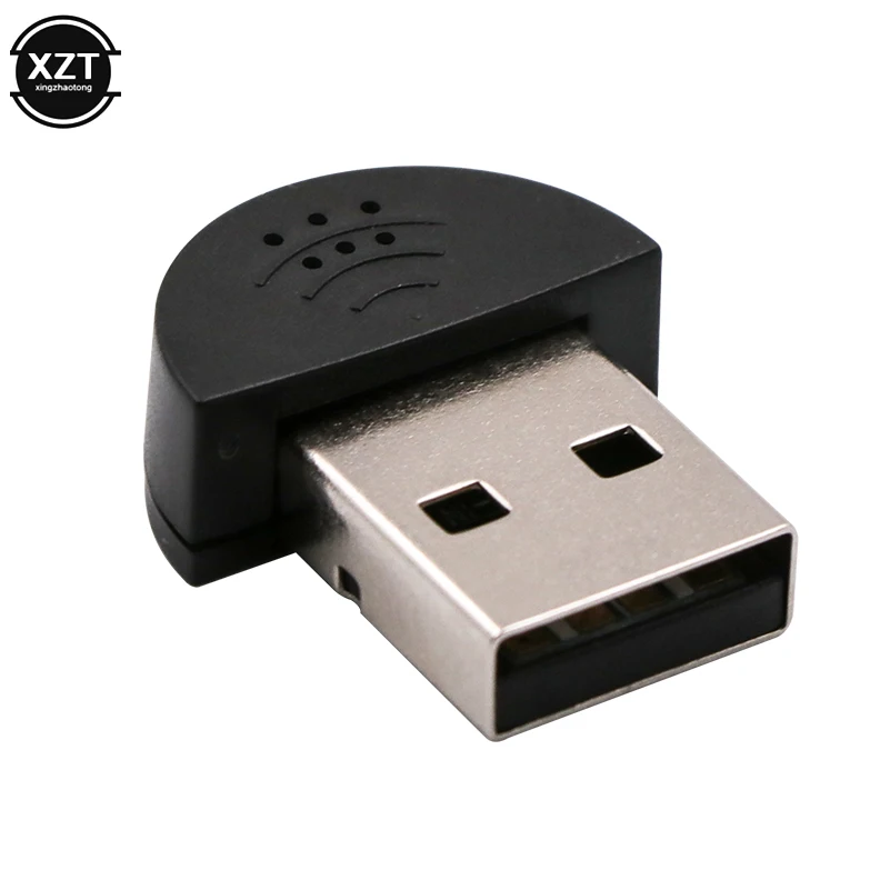 Super Mini USB 2,0 micrófono Adaptador de Audio micrófono portátil Studio Speech Driver gratis para portátil/Notebook/PC/MSN/Skype - imagen 3