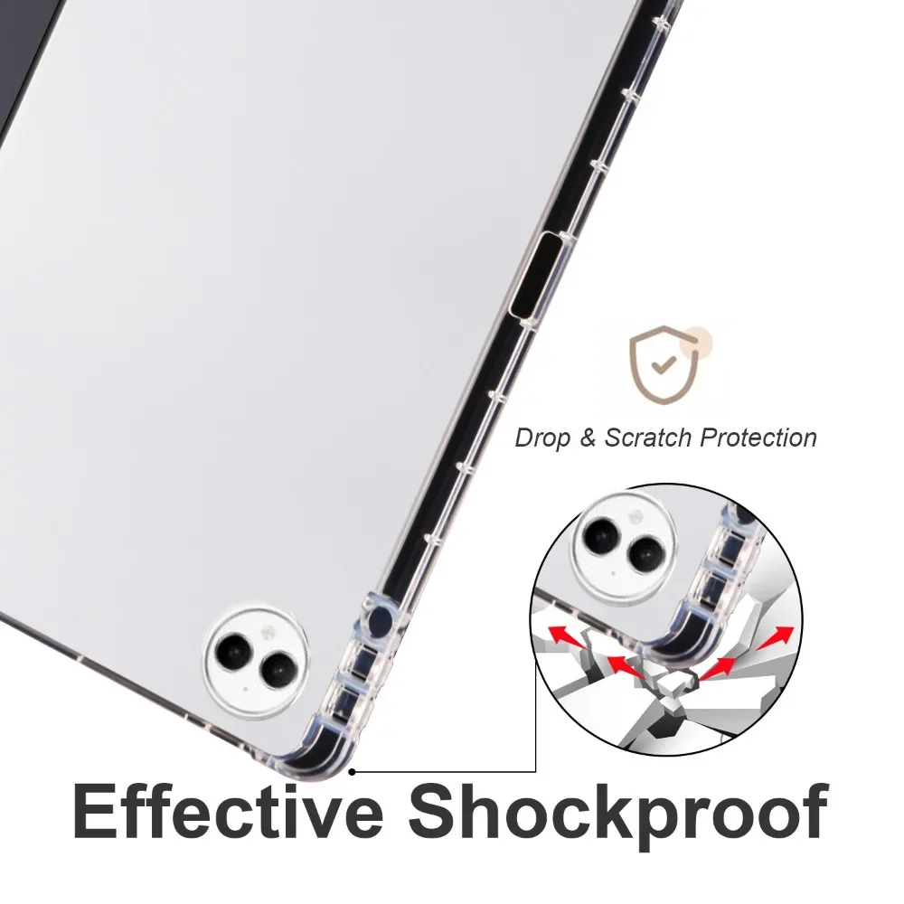 Para HUAWEI MatePad Pro 12,2 pulgadas 2024 MRO-W00 MRO-W10 con portalápices Funda de soporte plegable trasera suave de cuero para MatePad Pro 12,2 - imagen 5