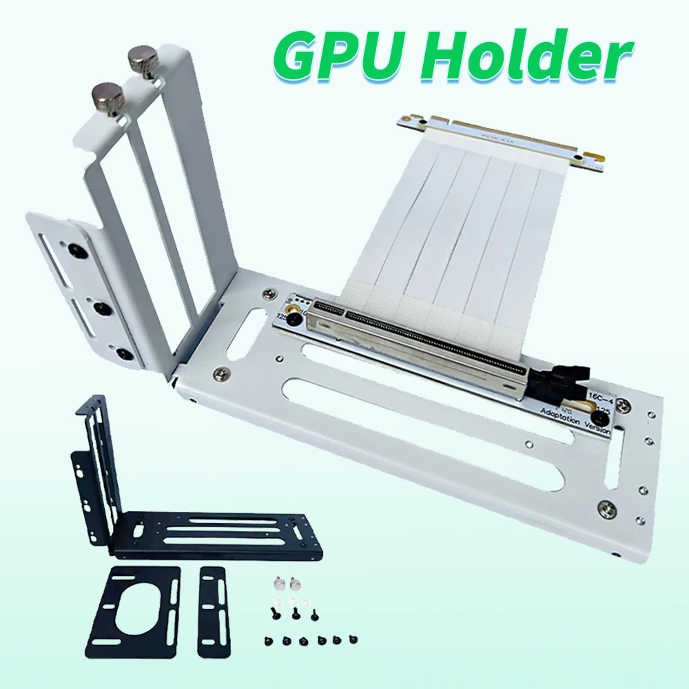 Soporte de montaje Vertical GPU, Kit de soporte para tarjeta gráfica con Cable elevador PCI-E 4,0/3,0x16, ángulo recto de 90 grados, 15cm, 20cm, 30cm