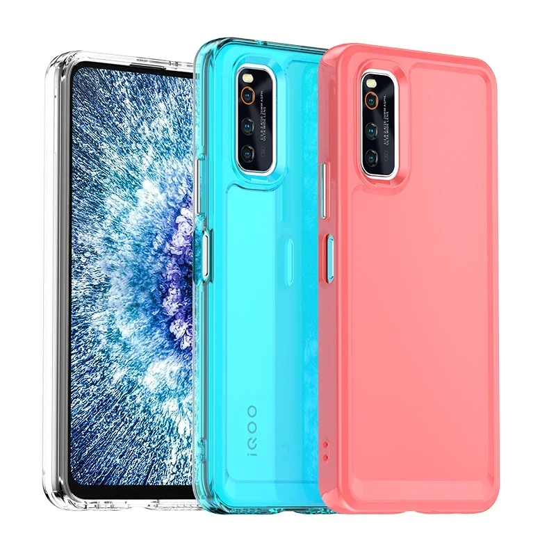 Funda de teléfono con parachoques de silicona Candy a prueba de golpes para iQOO Neo Series - Funda protectora para Neo 5 Lite Young/Neo 3/Neo Z1 - imagen 3