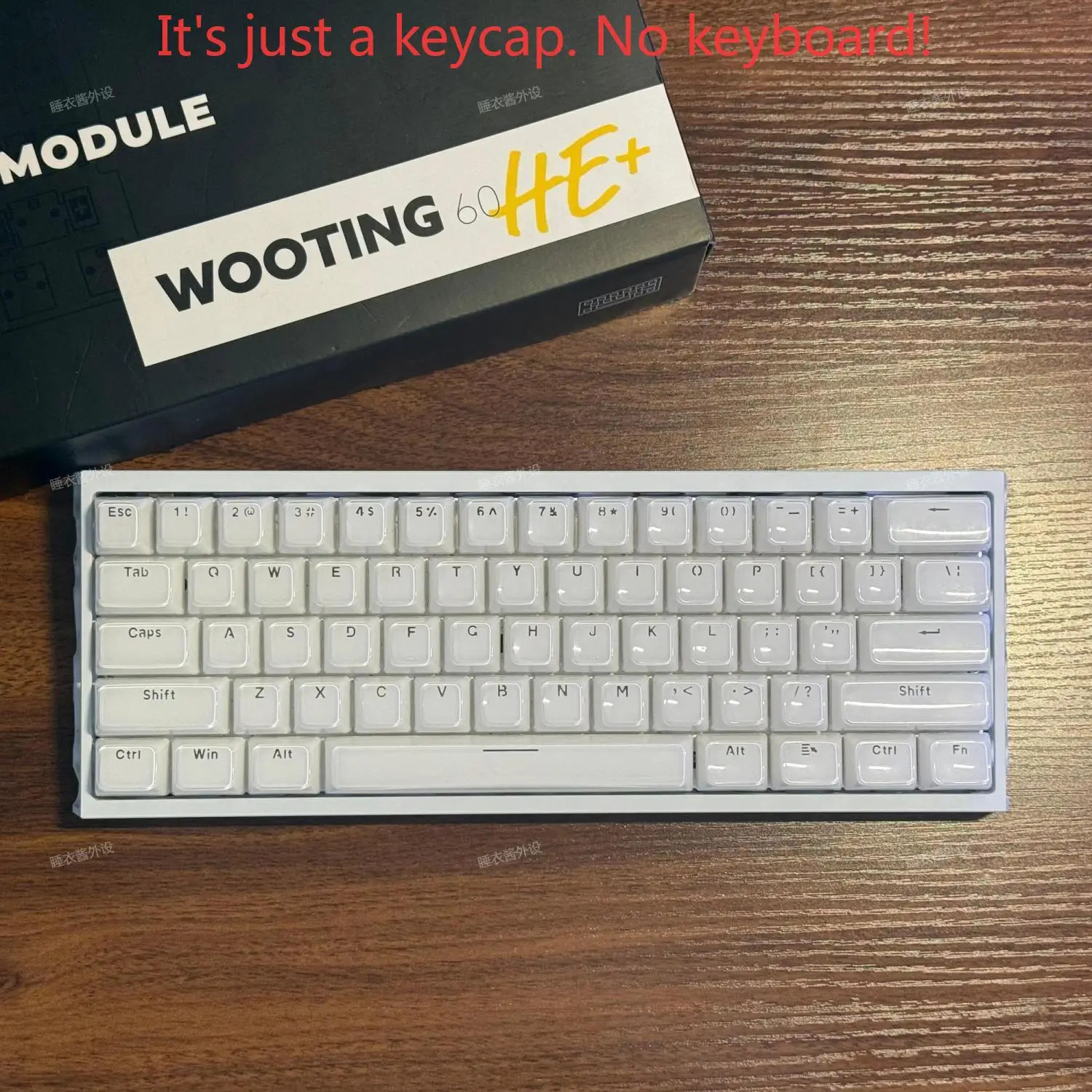 Llavero de teclado mecánico translúcido Jelly Crystal, teclas acrílicas de pudín, PBT + PC, OEM, 136 teclas blanco puro - imagen 3