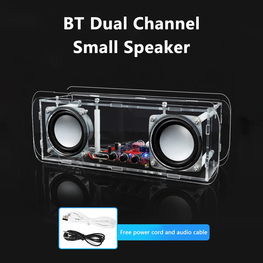 Kit de Altavoz Bluetooth DIY, proyecto de soldadura, Mini amplificador de sonido estéreo para el hogar, Kits electrónicos para práctica de soldadura, USB - imagen 4
