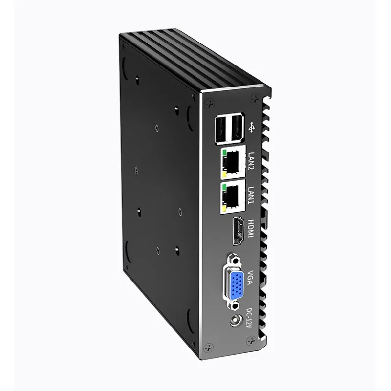 CPU N2840/N2930/J1900 ordenador Industrial Quad-core Gigabit Dual Lan doble cuerda Mini PC de escritorio Industrial - imagen 5