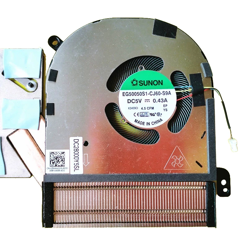 Ventilador de refrigeración GPU para ordenador portátil, dispositivo con disipador térmico para DELL XPS 15 9520 M5570 0V9PVY, ORIGINAL, nuevo - imagen 4