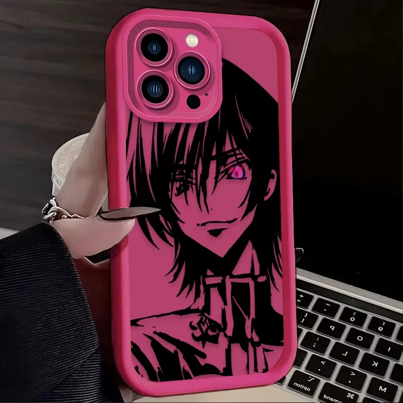 Funda de teléfono de G-GEASS de C-CODE de Anime para iPhone 17 Air 16e 16 Pro Max 15 14 Plus 13 12 Mini 11 Pro, funda trasera de silicona a prueba de golpes - imagen 3