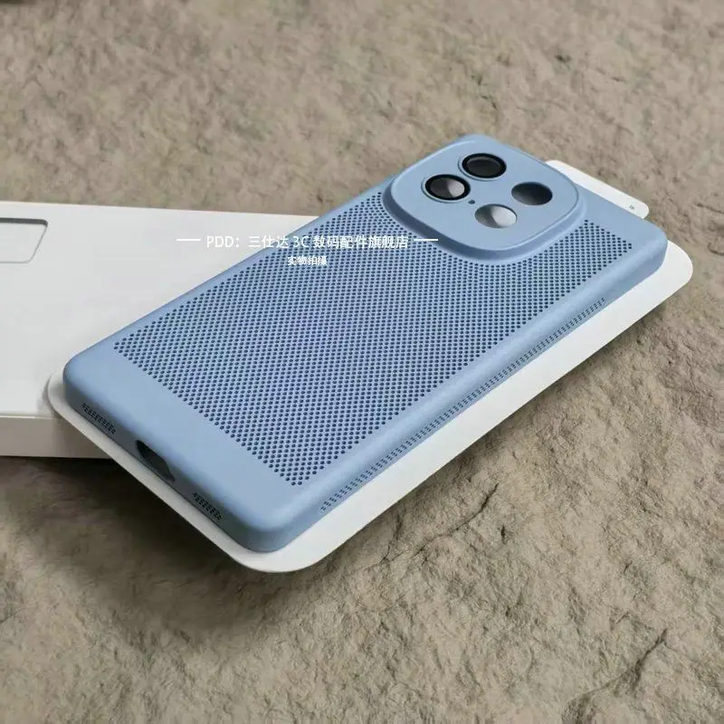 Para IQOO Z10 Turbo Pro funda de disipación de calor fundas de teléfono duras para VIVO IQOO Z10turbo Plus refrigeración Honeycomb malla PC cubierta Shell - imagen 4