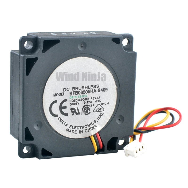 BFB03505HA-S409-ventilador centrífugo para ordenadores de control industrial, soplador de 3,5 cm, 35mm, 35x35x10mm, DC5V, 0.17A, 3 pines, 86JCK