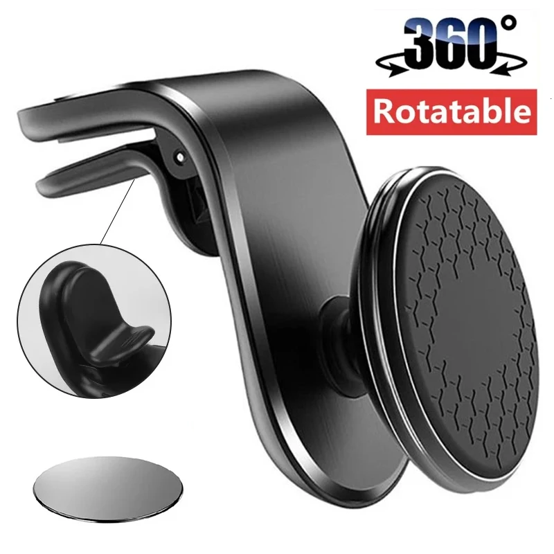 Soporte magnético para teléfono de coche, soporte magnético para salida de aire, rotación de 360, GPS, soporte para teléfono móvil en soporte para coche para iPhone y Samsung - imagen 2