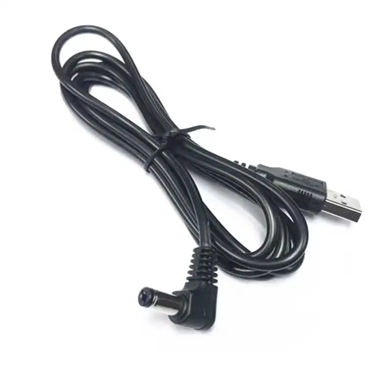 Cable de carga redondo de 90 grados, adaptador de carga de 5,5 M, DC 2,1x2,0mm a USB 1,5 macho, esblow - imagen 4