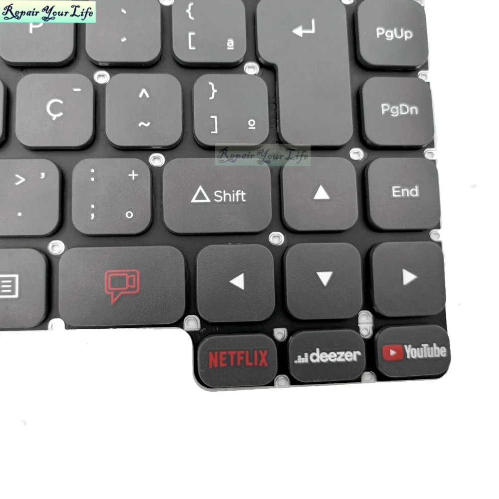 Teclado PT-BR portugués de Brasil para portátil Positivo, color rojo, Q464C, Q464C-O, C41TEi, C41TE, SCDY-3092001 - imagen 5