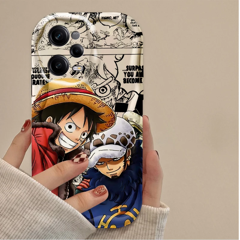 Funda de Anime O-One Pieces Luffy para Xiaomi Redmi Note 13 12 Pro Plus 4G 5G 12S 11S 11 10 10S 9 9S Redmi 14C 13C 12C A3 Wave Phone - imagen 3
