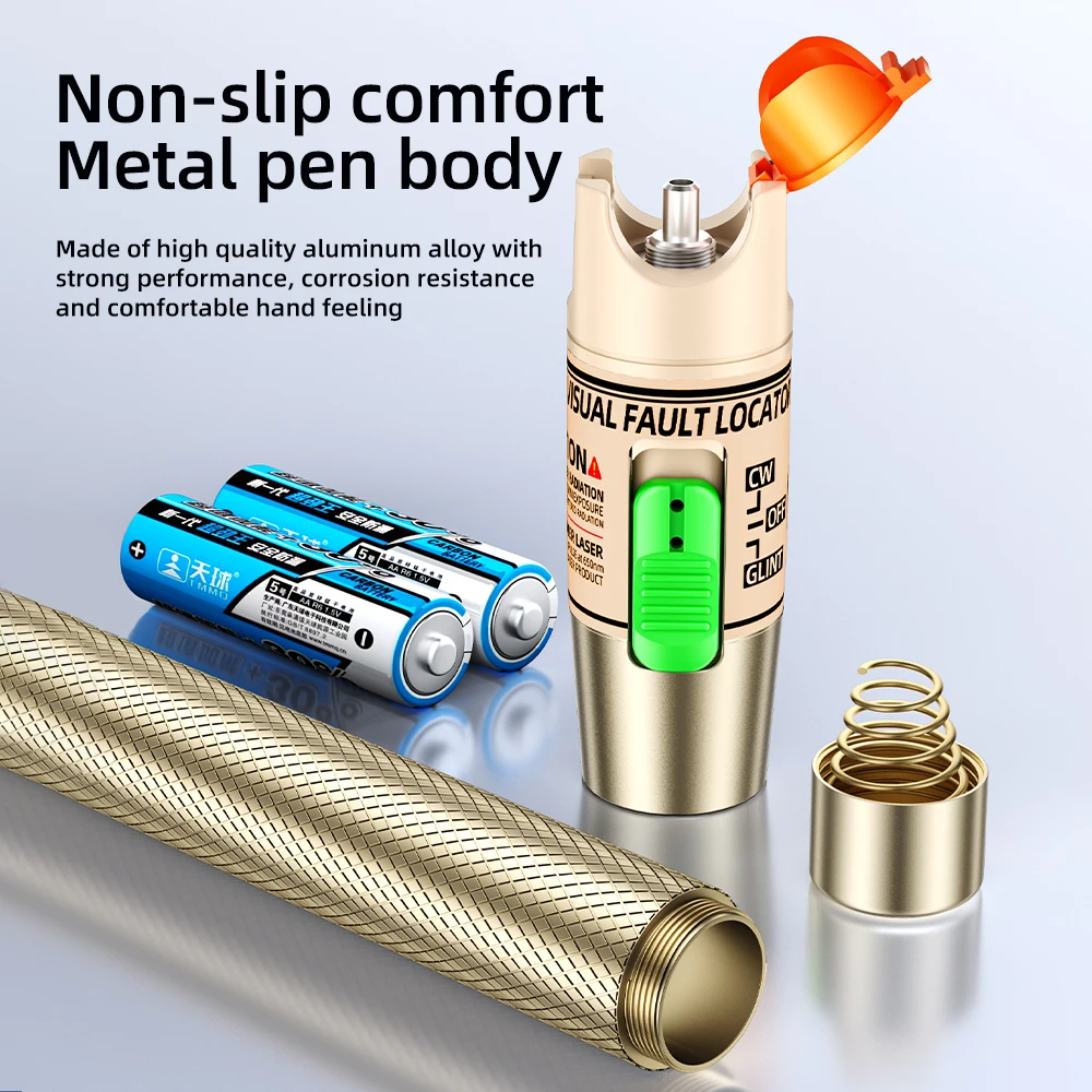 SAIVXIAN FTTH pluma probadora de Cable de fibra óptica 5/10/20/30/50/60/70/80/100mw localizador Visual de fallos SC/FC/ST interfaz VFL de 2,5mm - imagen 3