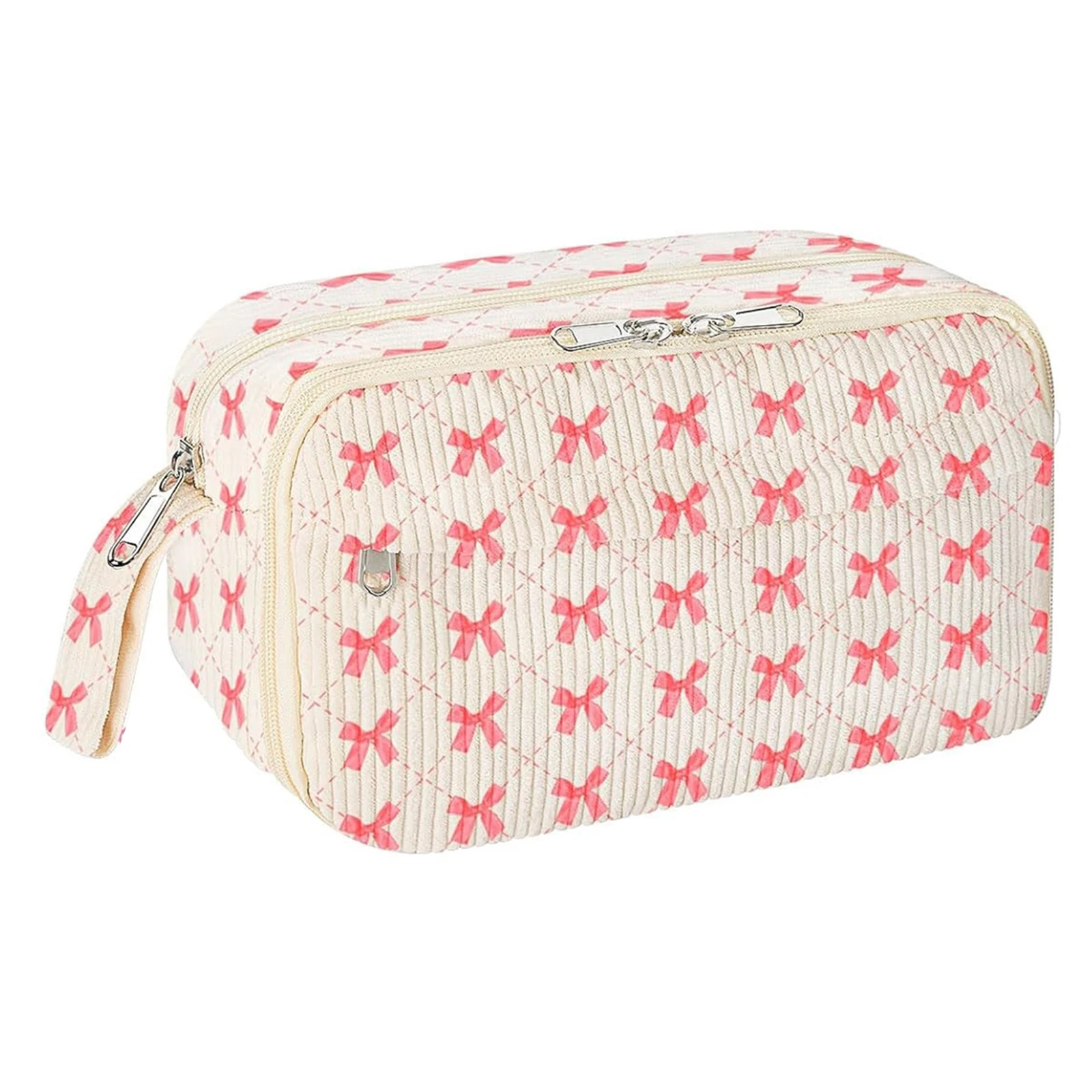 Bolsa de lápices con cremallera y compartimento, estuche de bolígrafo con asa portátil, bolsa de almacenamiento de papelería elegante de gran capacidad para el hogar, la oficina y la escuela - imagen 4