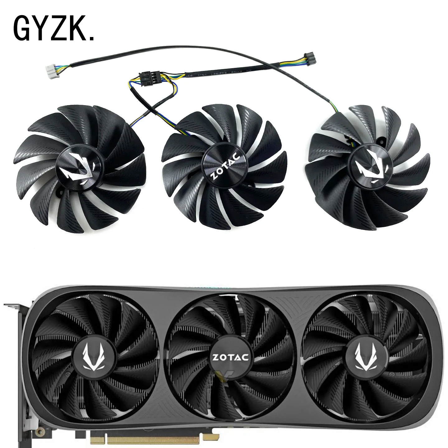 GA92S2U para ZOTAC RTX4070 4070S 4070ti 4070tiS 4080 TRINITY ventilador de repuesto para tarjeta gráfica