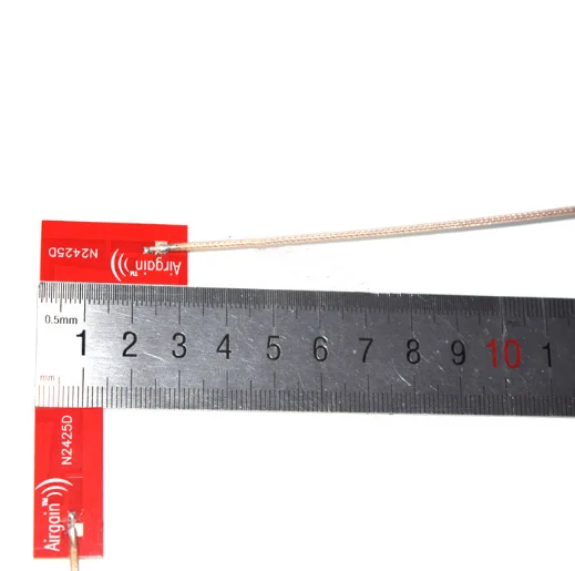 2 uds 2,4G 5,8G antena de doble banda RG178 cable plateado interfaz MMCX 5G WiFi placa PCB omnidireccional integrada - imagen 4