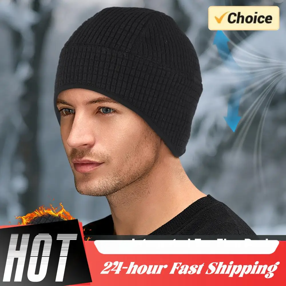 1/2 Uds gorra de ciclismo de lana gorra térmica a prueba de viento casco forro correr esquí motociclismo hombres MTB bicicleta sombrero senderismo pesca sombrero - imagen 3