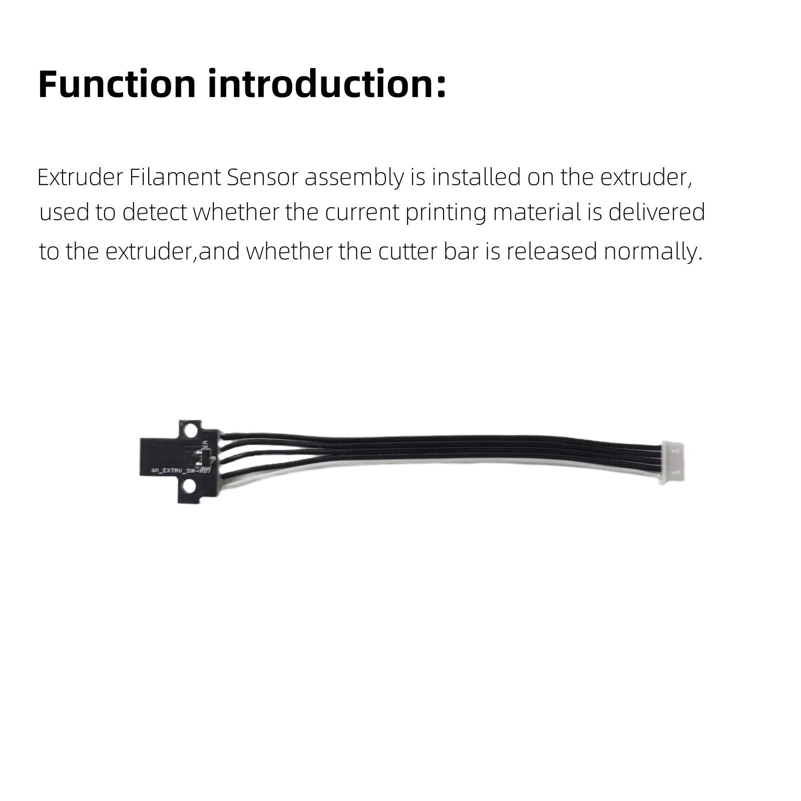 Piezas de repuesto para Sensor de filamento extrusora Bambu lab X1 X1C, piezas de impresora 3D, tablero de interruptor Hall para impresora serie Bambu X1 - imagen 2