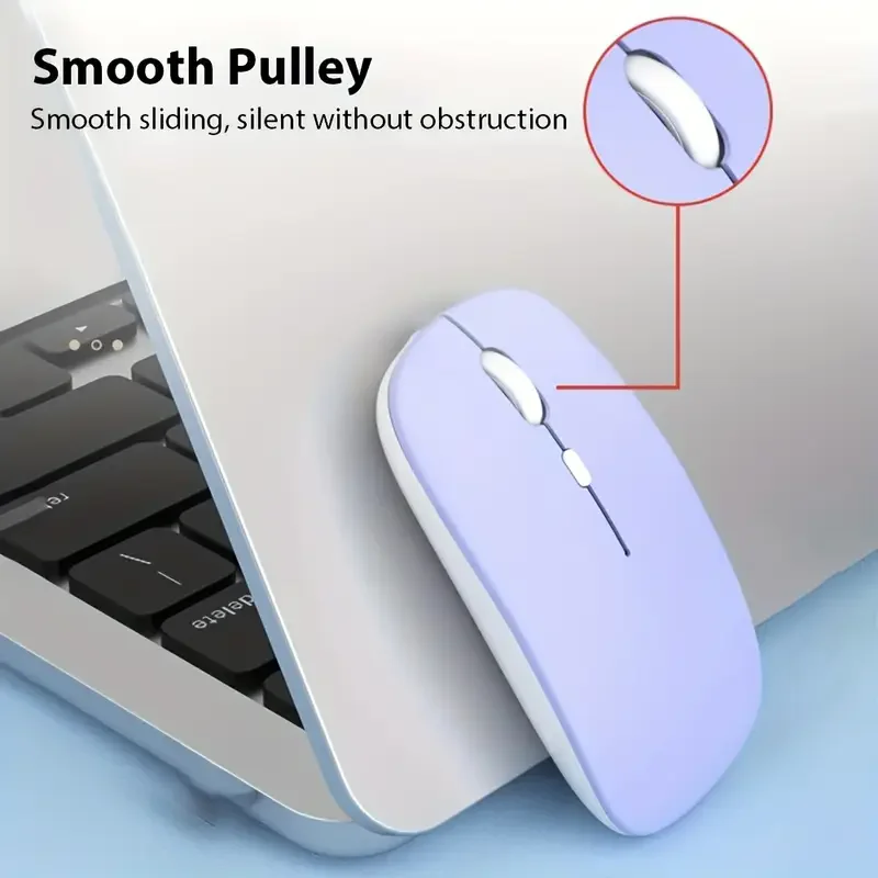 Silent Bluetooth Mouse Marcaron Computer Laptop Optical Mouse Wireless for iPad Samsung Tablet Universal Mice Noiseless - imagen 5