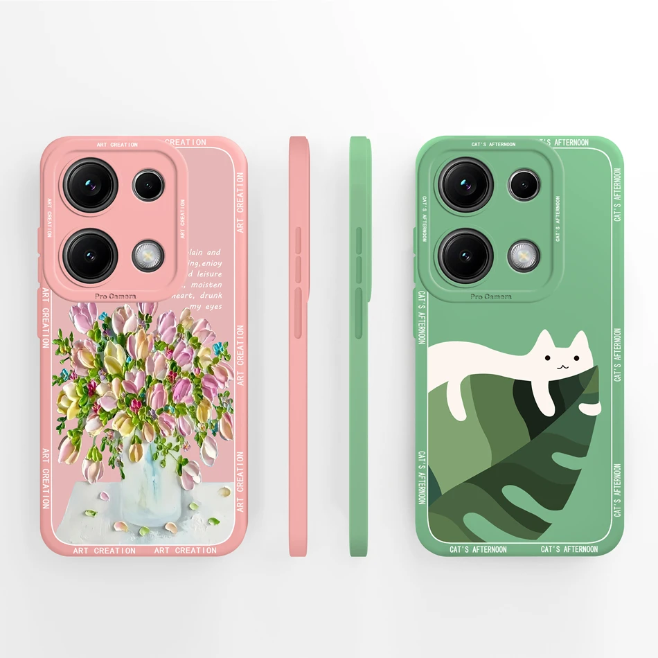 Para Xiaomi Redmi Note 14S funda elegante mariposa suave Premium cubierta trasera de silicona líquida para Redmi Note 14 S Note14S 4G Fundas - imagen 4