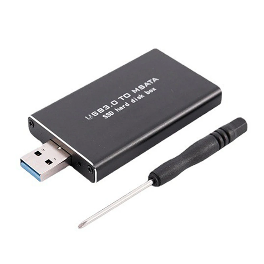 Mini SSD MSATA a USB 3,0 caja de disco duro inalámbrico MSATA a USB 3,0 caja de disco duro PCI-E compatible con 30*30/50 SSD - imagen 2